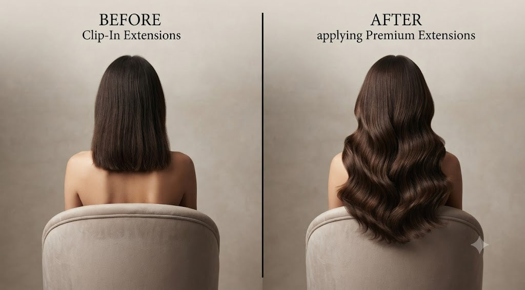 Extensiones de Cabello Clip-In Onduladas 22" - 220 g
