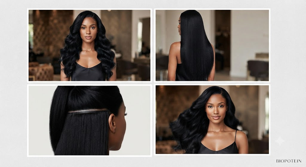 Extensiones de Bioproteína Water Wave 28" | 8 Cortinas | 280 g - Nyx & Noir