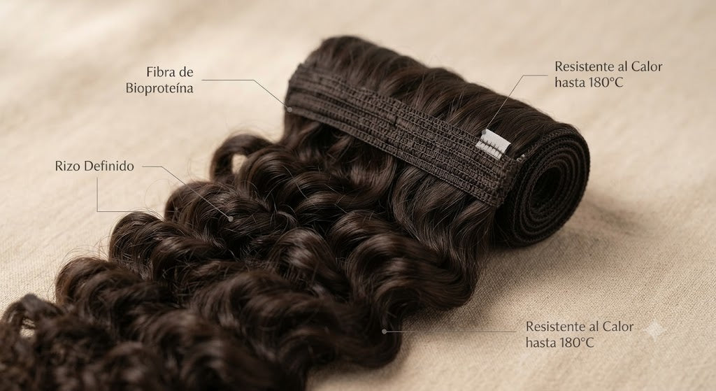Extensiones de Bioproteína Water Wave 28" | 8 Cortinas | 280 g - Nyx & Noir