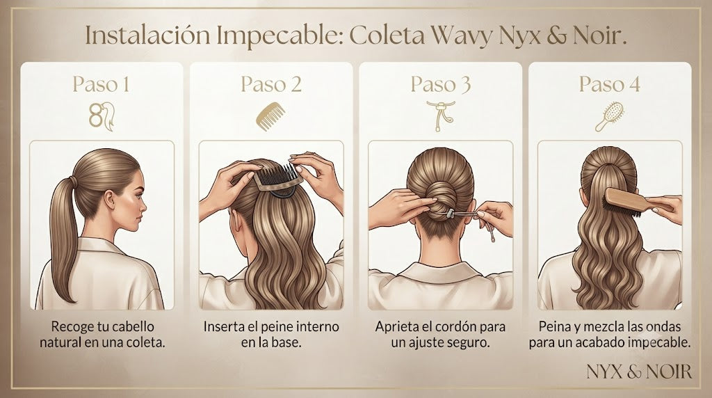 Coleta Ondulada Voluminosa 26" | Cordón | Fibra Sintética