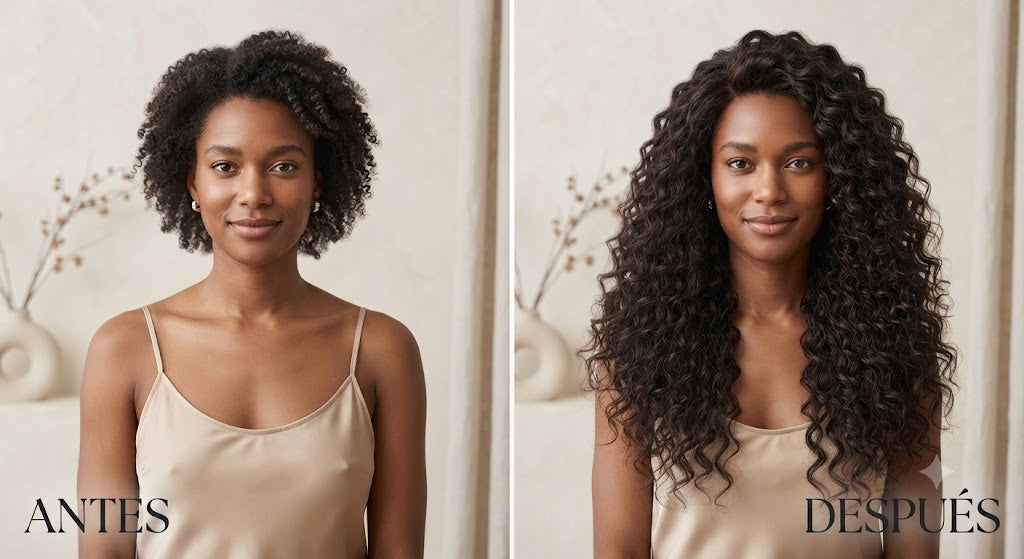 Extensiones de Bioproteína Water Wave 28" | 8 Cortinas | 280 g - Nyx & Noir